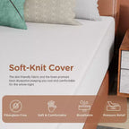 Materasso in memory foam con gel da 14 pollici, materasso a media rigidità per un sonno fresco e un sollievo dalla pressione, certificato CertiPUR-US