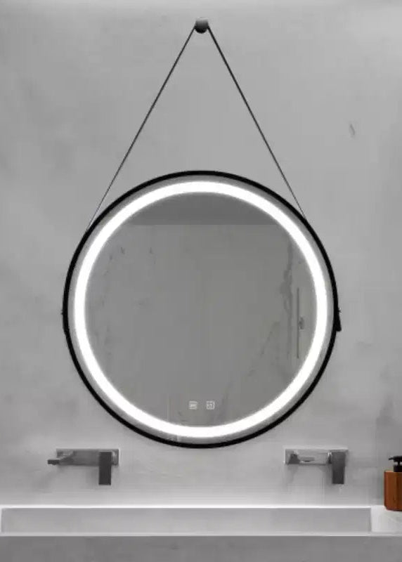 32inch Bathroom Led Classy Vanity Mirror with focused backplane,Black aluminum alloy frame,High Lumen,Dimmable Touch,Wall Switch Control