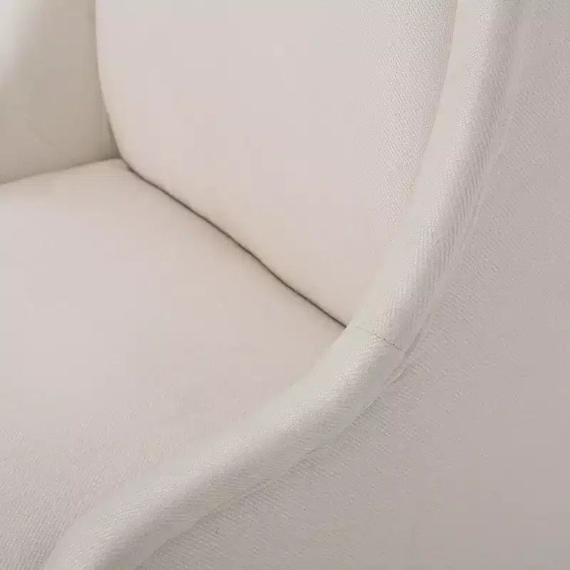 Sedia da pranzo Sheldon contemporanea con schienale alto e rivestimento in tessuto