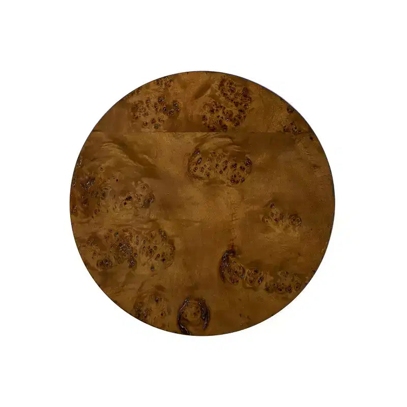 Tavolino d'appoggio Bolin 18 Round Pillar Burl Accent, legno di noce