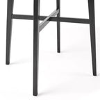 Tavolo da bar quadrato Hildred Modern in laminato e legno di gomma da 42
