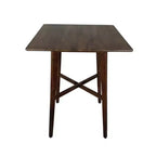 Tavolo da bar quadrato Hildred Modern in laminato e legno di gomma da 42