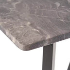 Tavolo da bar quadrato Hildred Modern in laminato e legno di gomma da 42
