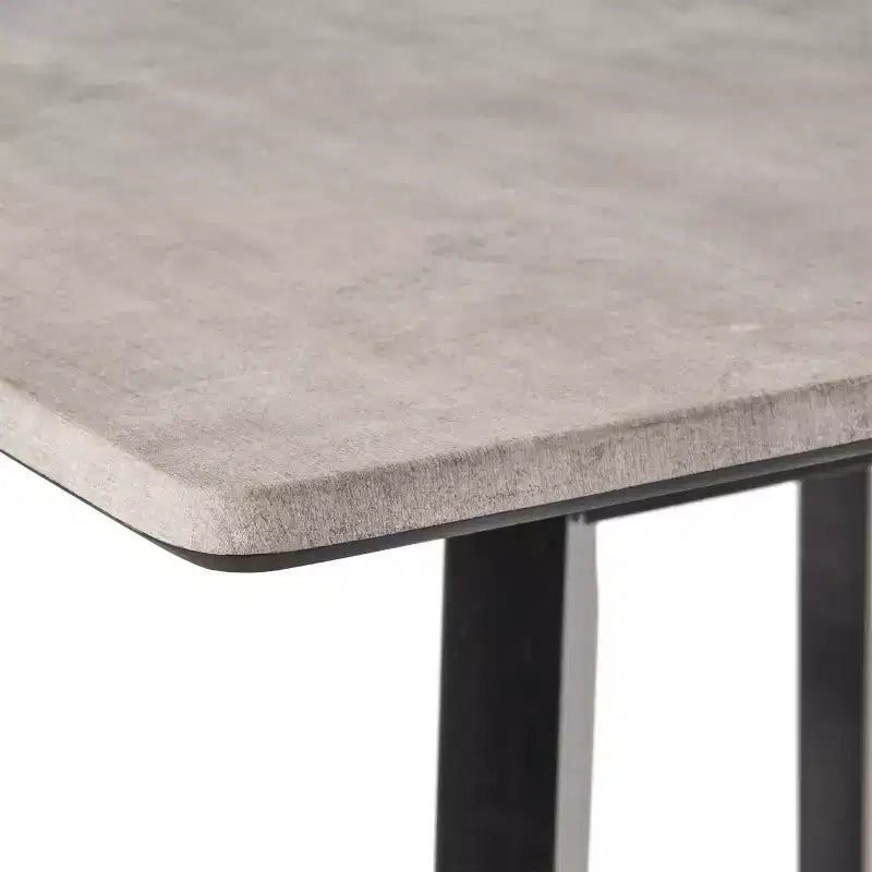 Tavolo da bar quadrato Hildred Modern in laminato e legno di gomma da 42