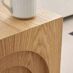 Tavolino laterale in legno Corallo Moderno Arch-Design, altezza 45 cm