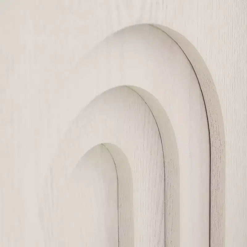 Tavolino laterale in legno Corallo Moderno Arch-Design, altezza 45 cm