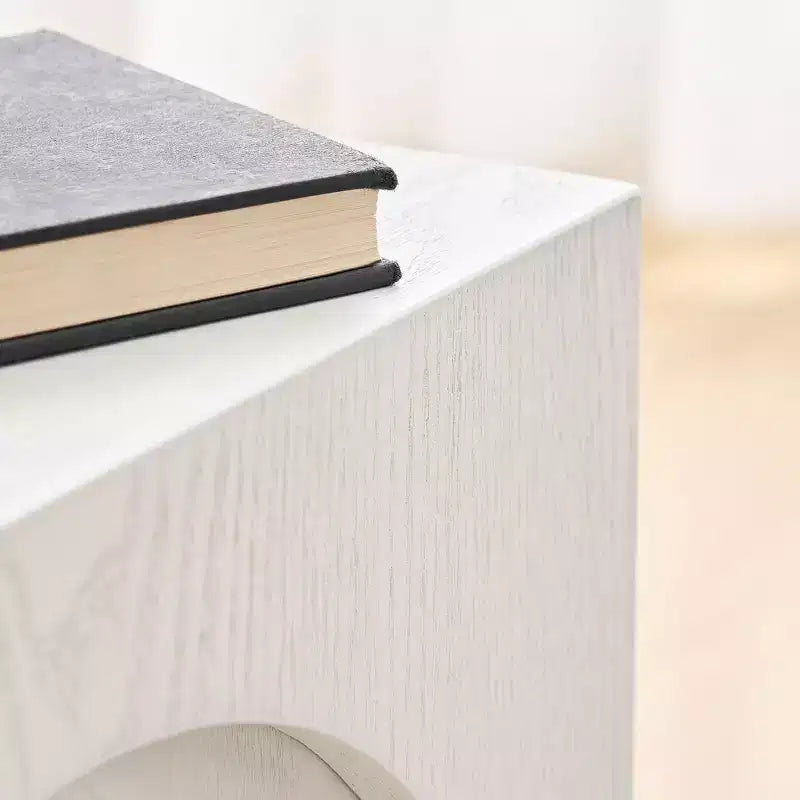 Tavolino laterale in legno Corallo Moderno Arch-Design, altezza 45 cm