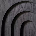 Tavolino laterale in legno Corallo Moderno Arch-Design, altezza 45 cm