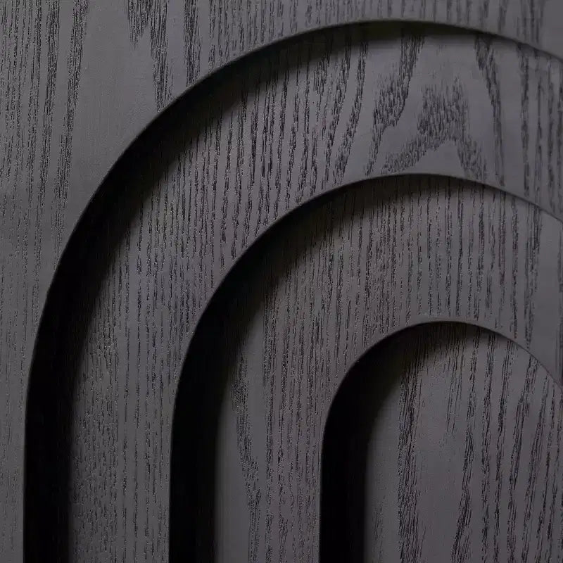 Tavolino laterale in legno Corallo Moderno Arch-Design, altezza 45 cm