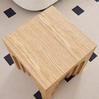Tavolino laterale in legno Corallo Moderno Arch-Design, altezza 45 cm