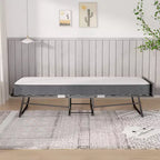Letto Pieghevole per Adulti con Materasso in Memory Foam e Doghe in Legno, con Copertina Antipolvere, 75*32