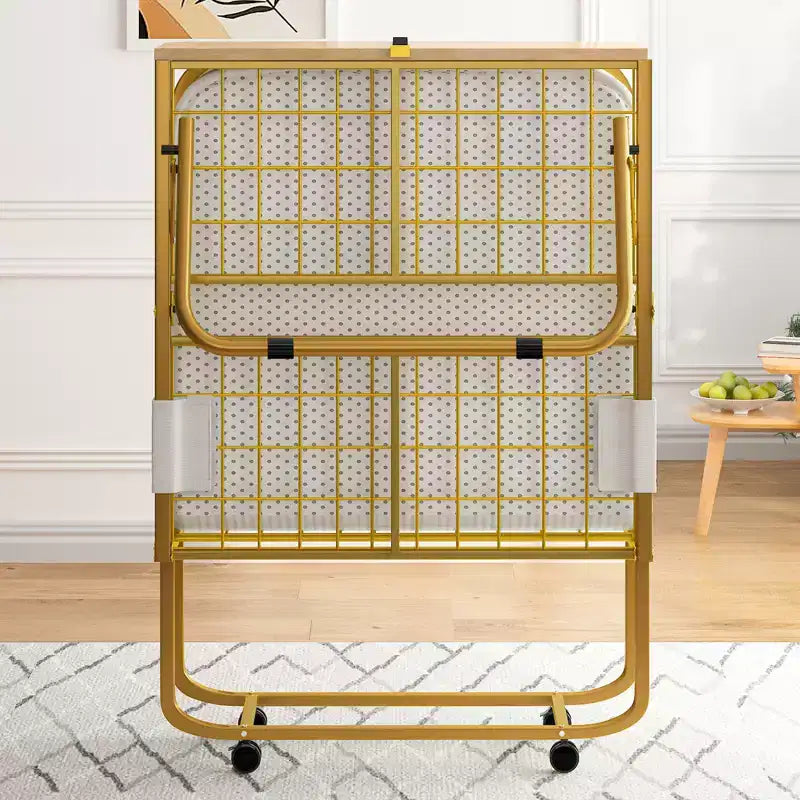 Letto Pieghevole per Adulti con Materasso, Materasso in Memory Foam, Letto Pieghevole Portatile con Sacco Antipolvere e Baffle, Letto Pieghevole per Ospiti