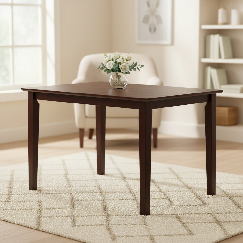 Samuel 47" Dining Tables Espresso and Microfiber - Acme Furniture