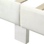 Letto completamente imbottito Kealoa Glam, beige