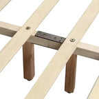 Letto completamente imbottito Kealoa Glam, beige