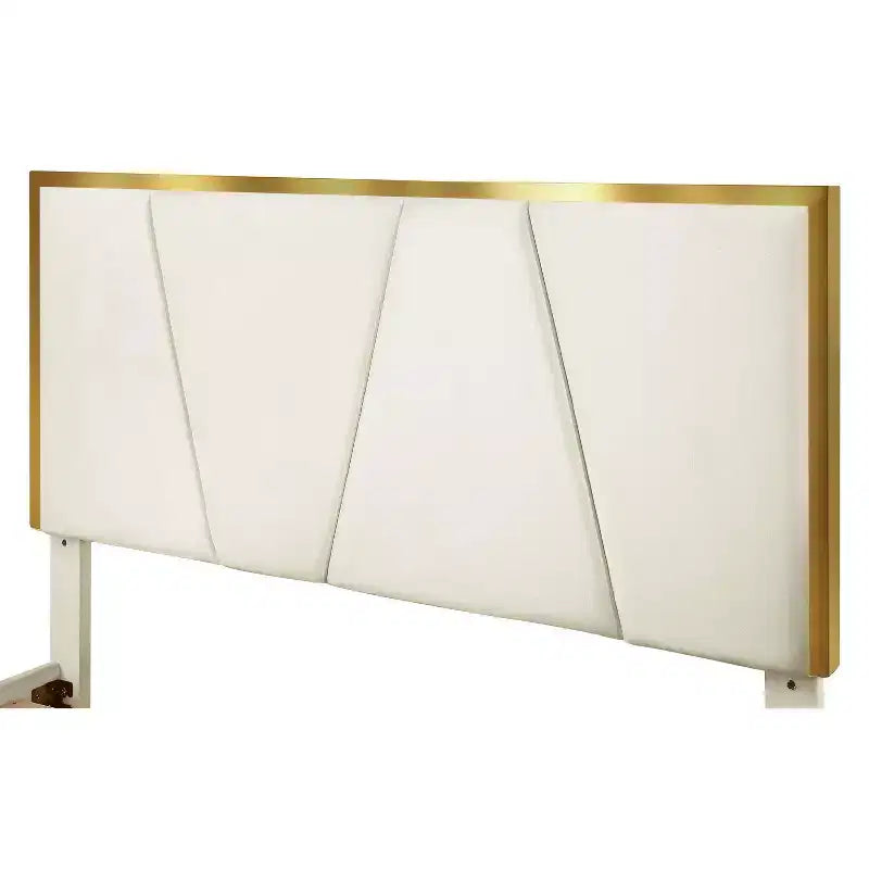 Letto completamente imbottito Kealoa Glam, beige