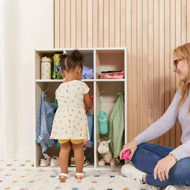 Armadietto per bambini a 3 sezioni Streamline con contenitori, mobili per bambini