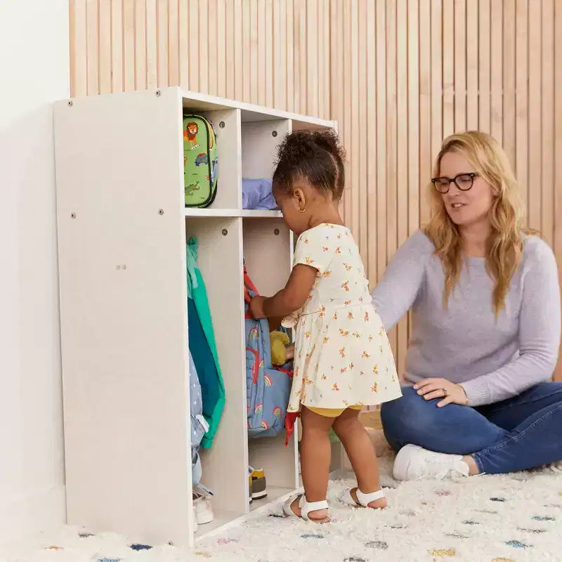 Armadietto per bambini a 3 sezioni Streamline con contenitori, mobili per bambini