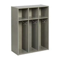 ECR4Kids Streamline 3-Section Toddler Coat Locker with Cubby Storage, Kids Furniture