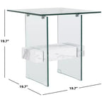 Tavolino d'appoggio Kayley Glass