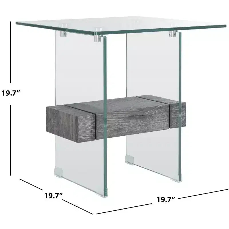 Tavolino d'appoggio Kayley Glass
