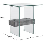 Tavolino d'appoggio Kayley Glass