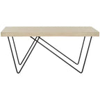 Amos Coffee Table - Light Brown - Safavieh