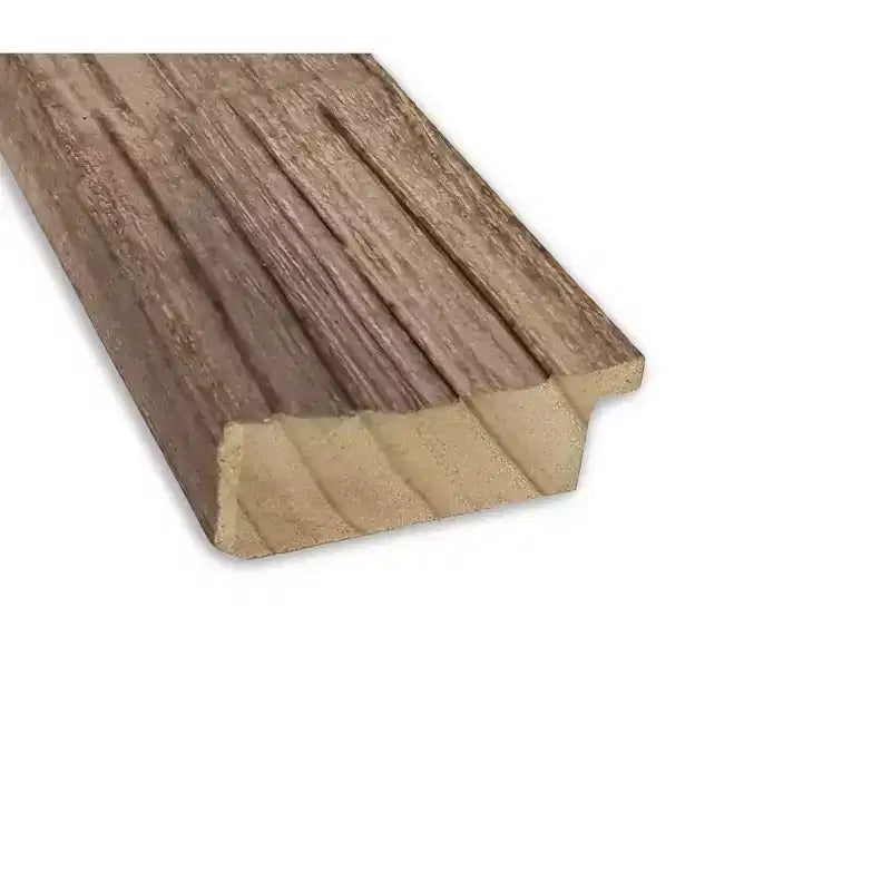 Specchio da parete con cornice in legno stretta marrone gufo, non smussato