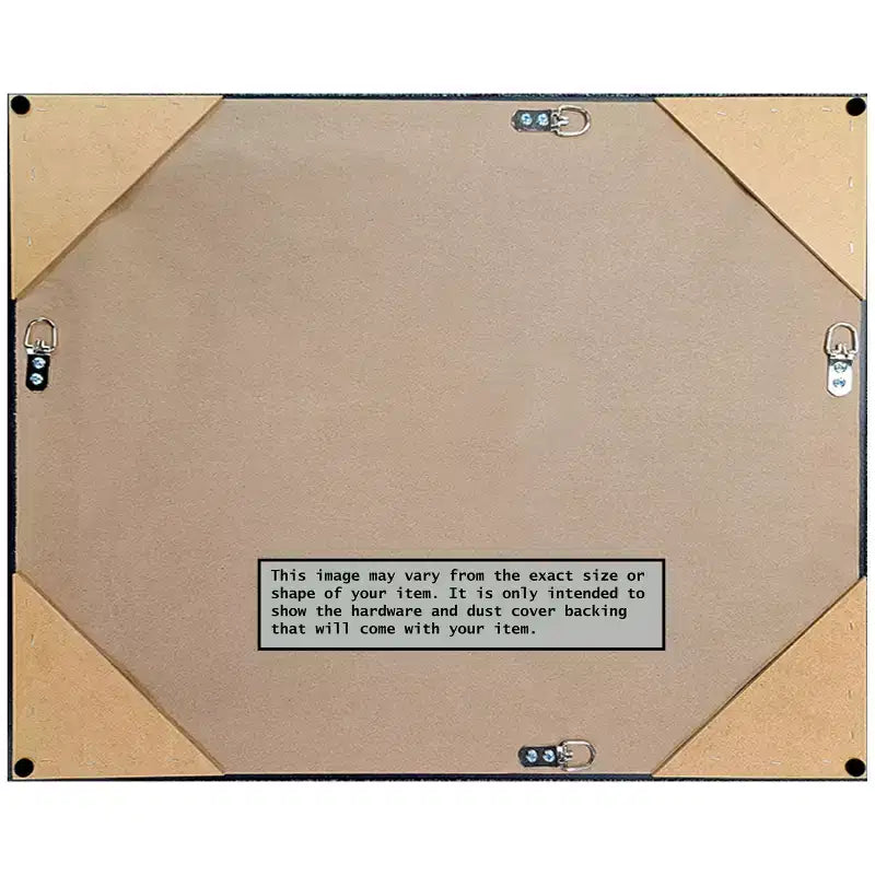 Specchio da parete con cornice in legno stretta marrone gufo, non smussato