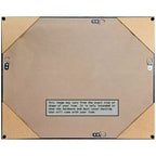 Specchio da parete con cornice in legno stretta marrone gufo, non smussato