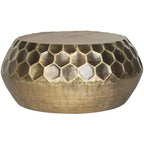 Tavolino Roxanna in ottone anticato