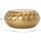 Tavolino Roxanna in ottone anticato