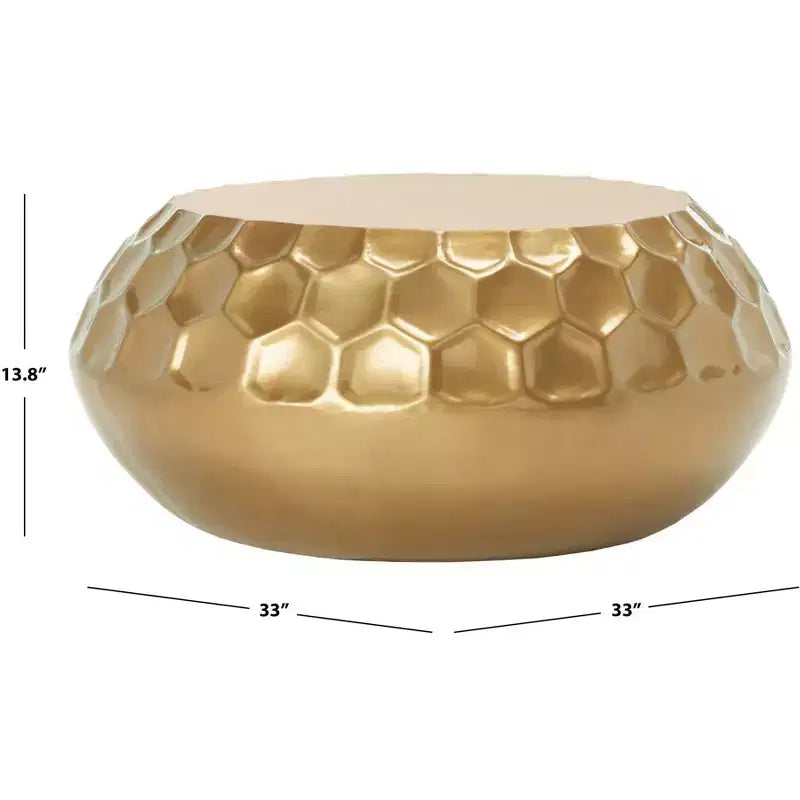Tavolino Roxanna in ottone anticato