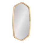 Kate and Laurel McLean Hexagon Framed Wall Mirror , 20x36, Natural