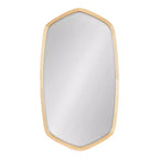 Specchio da parete con cornice esagonale McLean, 20x36, Naturale