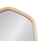 Specchio da parete con cornice esagonale McLean, 20x36, Naturale