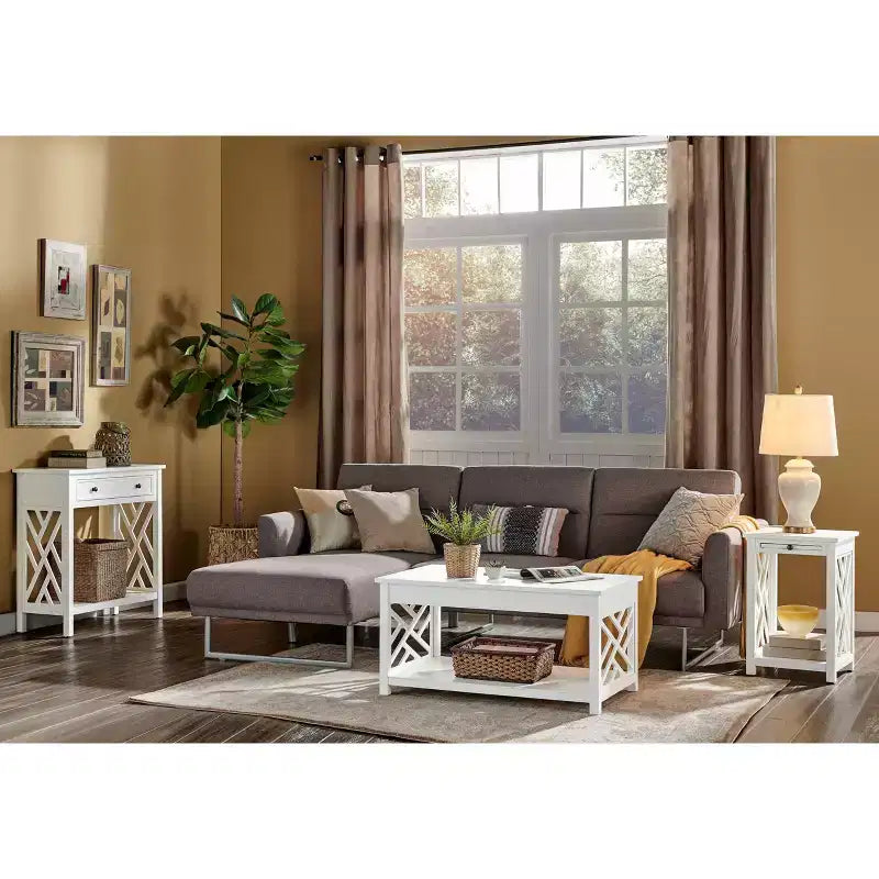 Console in legno Middlebury da 32" con 4 cassetti