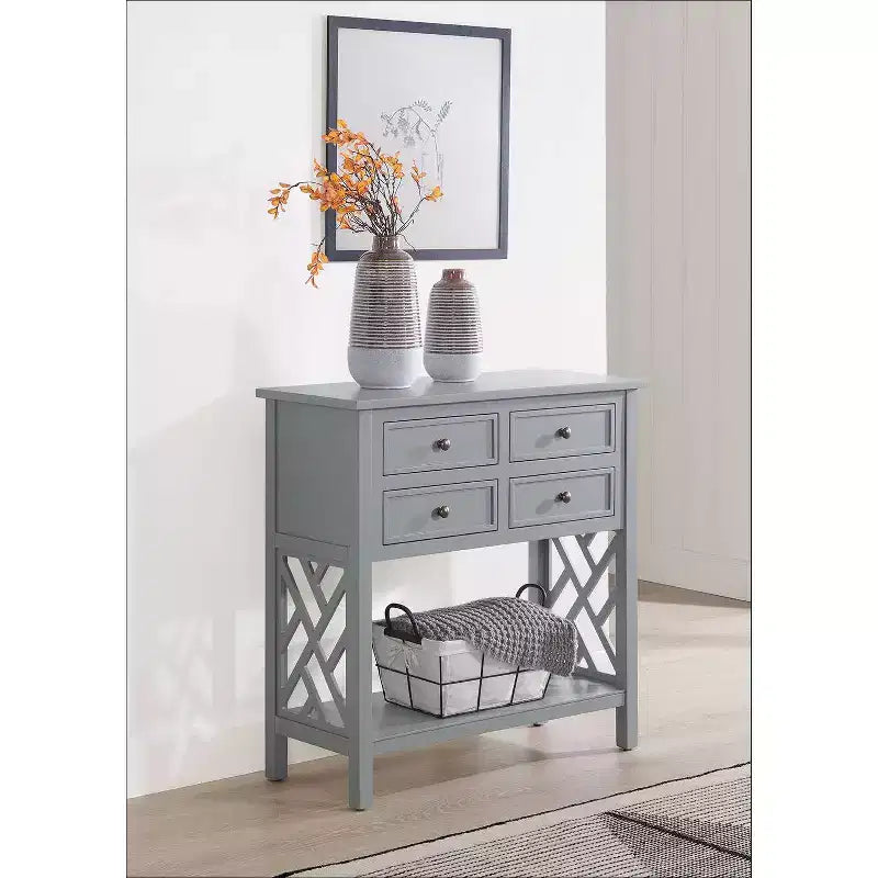 Console in legno Middlebury da 32" con 4 cassetti
