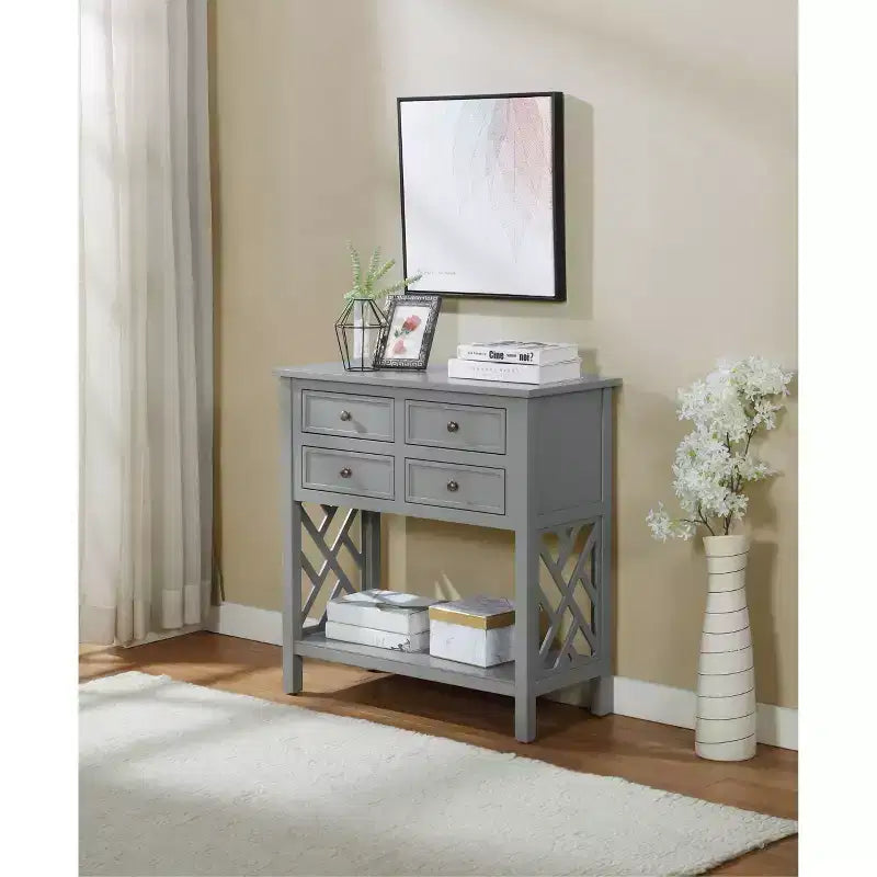 Console in legno Middlebury da 32" con 4 cassetti