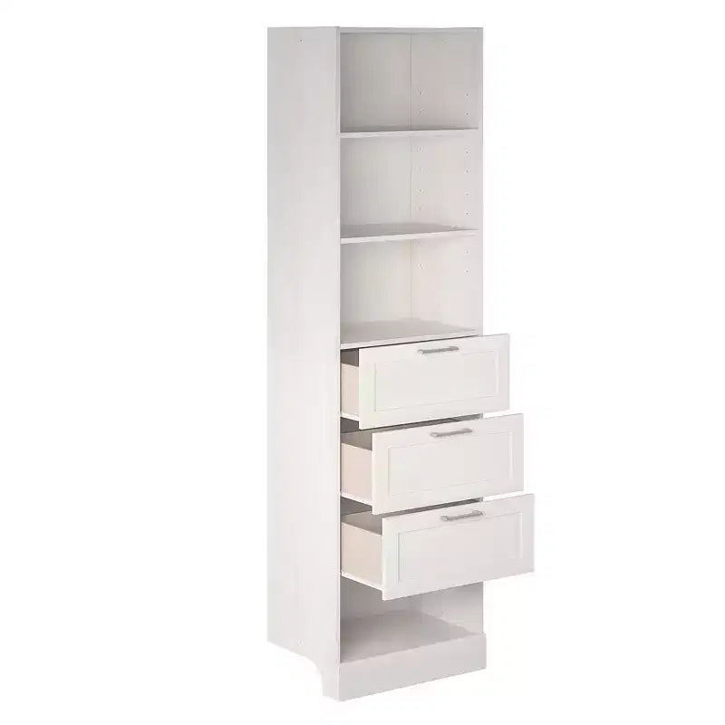 Cassettiera modulare Elba a 3 cassetti, Rovere Avorio