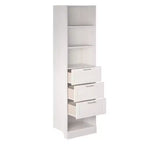 Cassettiera modulare Elba a 3 cassetti, Rovere Avorio