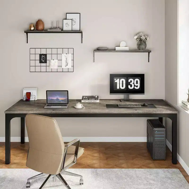 Scrivania per computer extra lunga da 78,7 pollici