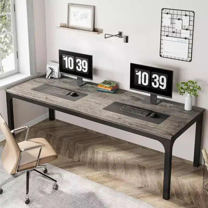 Scrivania per computer extra lunga da 78,7 pollici