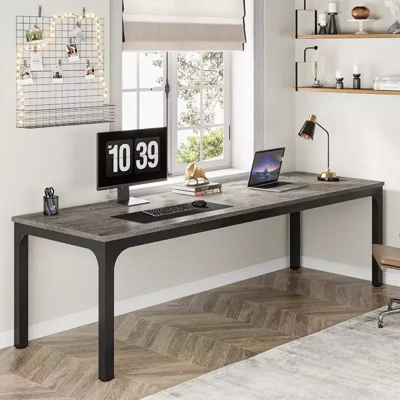 Scrivania per computer extra lunga da 78,7 pollici