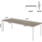 Scrivania per computer extra lunga da 78,7 pollici