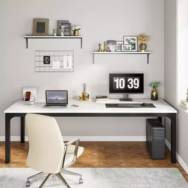 Scrivania per computer extra lunga da 78,7 pollici