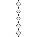 Contemporary Metal Geometric Wall Mirror with Diamond Pattern - Olivia & May