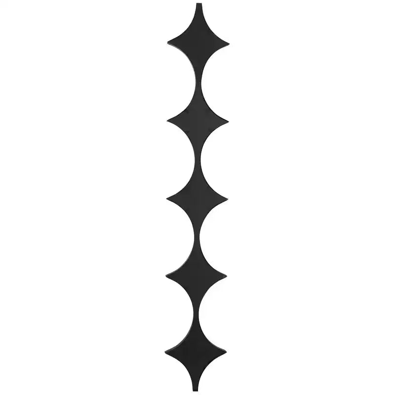 Specchio da parete geometrico moderno in metallo con motivo a rombi