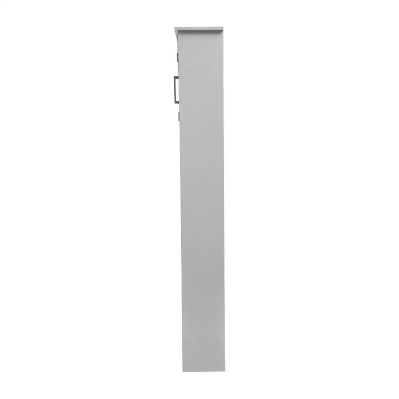 Organizzatore salvaspazio da bagno Vega sopra il WC con ante a chiusura magnetica, ripiano interno regolabile e ripiano inferiore aperto